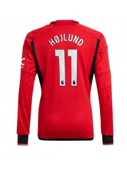 Billige Manchester United Rasmus Hojlund #11 Hjemmedrakt 2023-24 Langermet